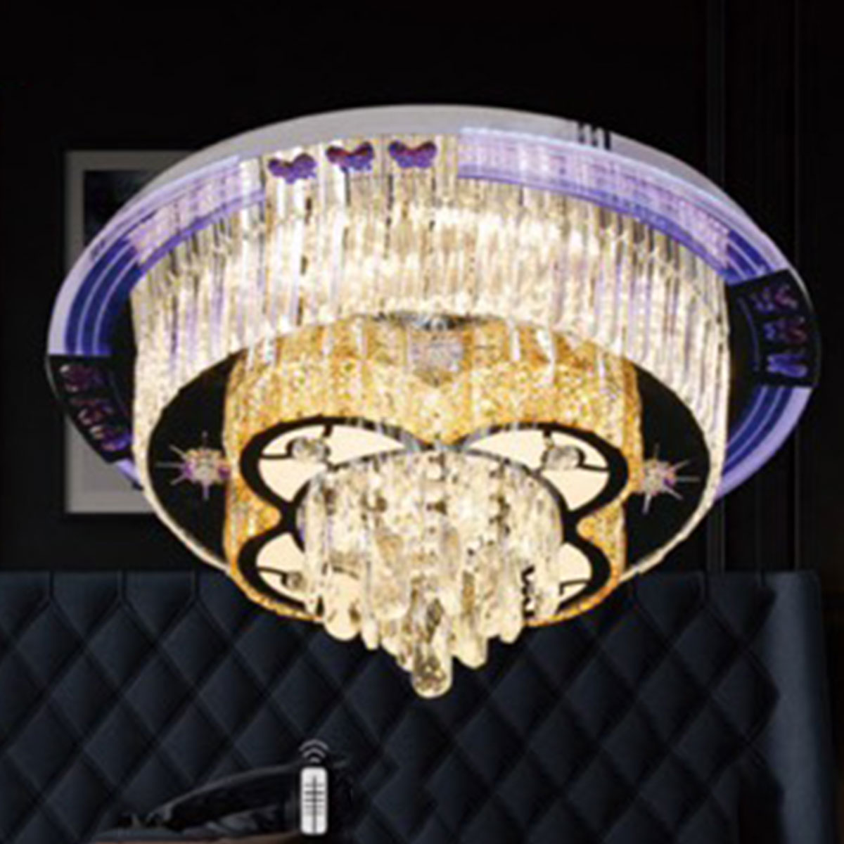 Đèn Mâm Pha Lê KP9 90033/600 Ø600