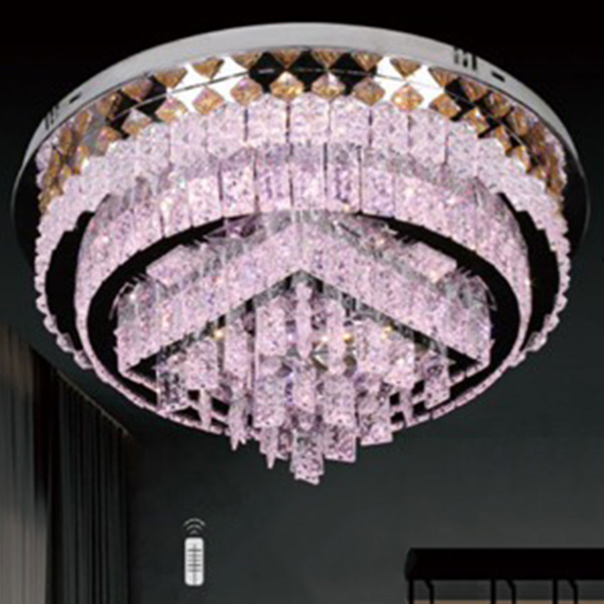 Đèn Mâm Pha Lê KP9 90057/600 Ø600