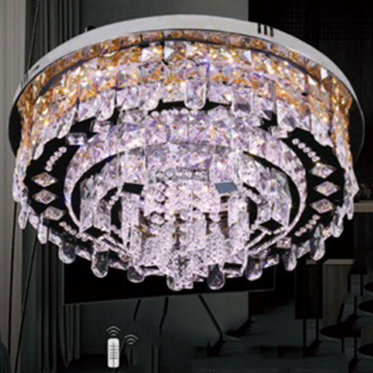 Đèn Mâm Pha Lê KP9 90026/600 Ø600