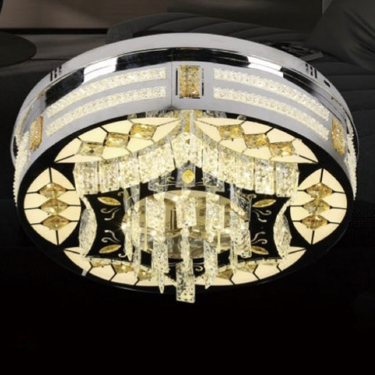 Đèn Mâm Pha Lê tròn 90009/600 Ø600