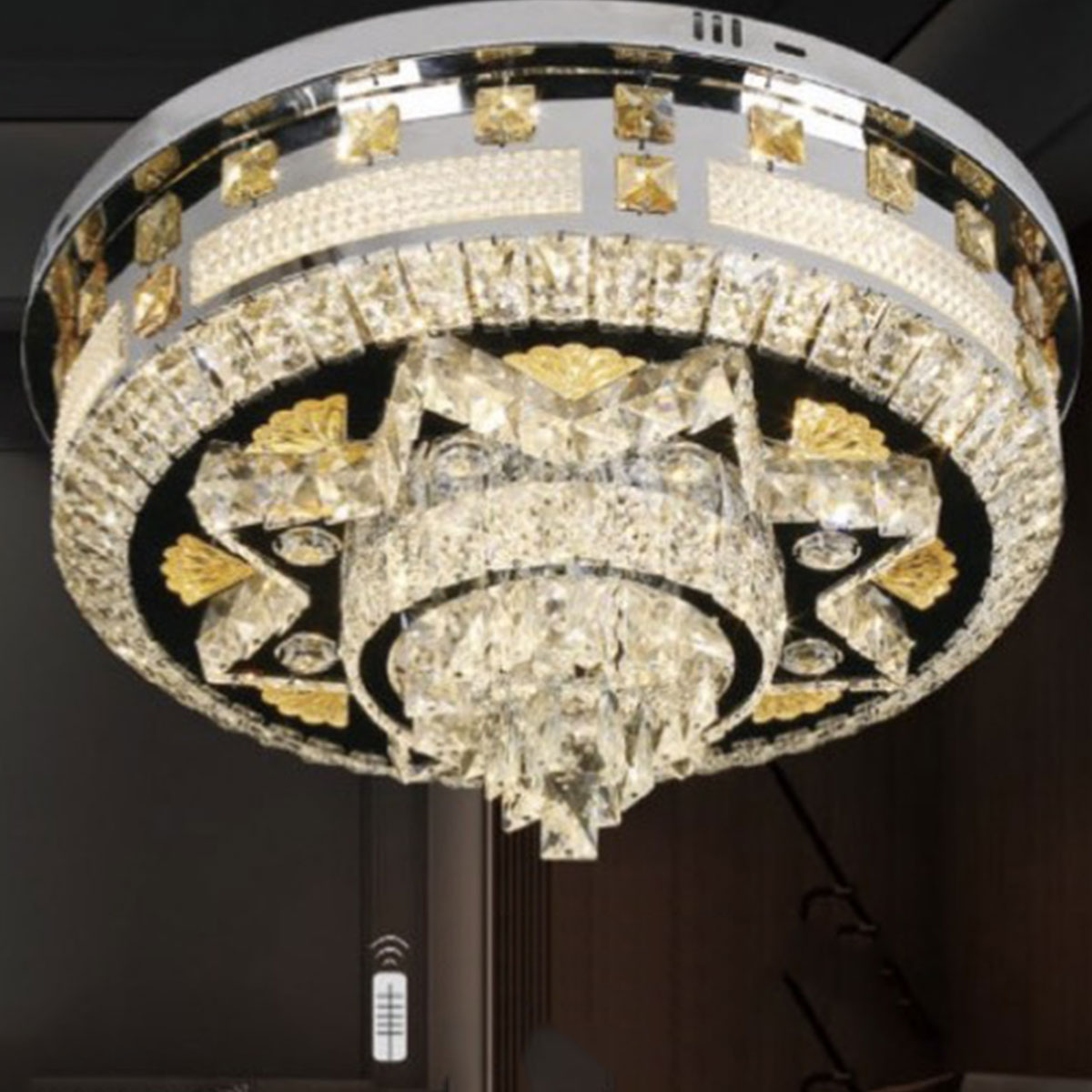 Đèn Mâm Pha Lê tròn 90091/600 Ø600