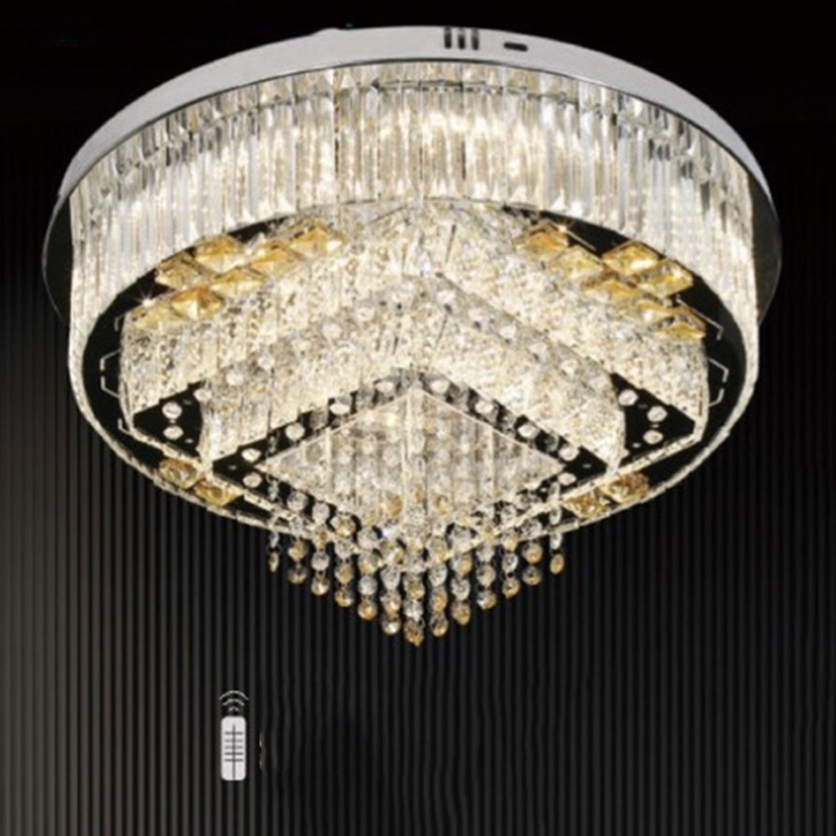 Đèn Mâm Pha Lê tròn KP22B 90070/600 Ø600