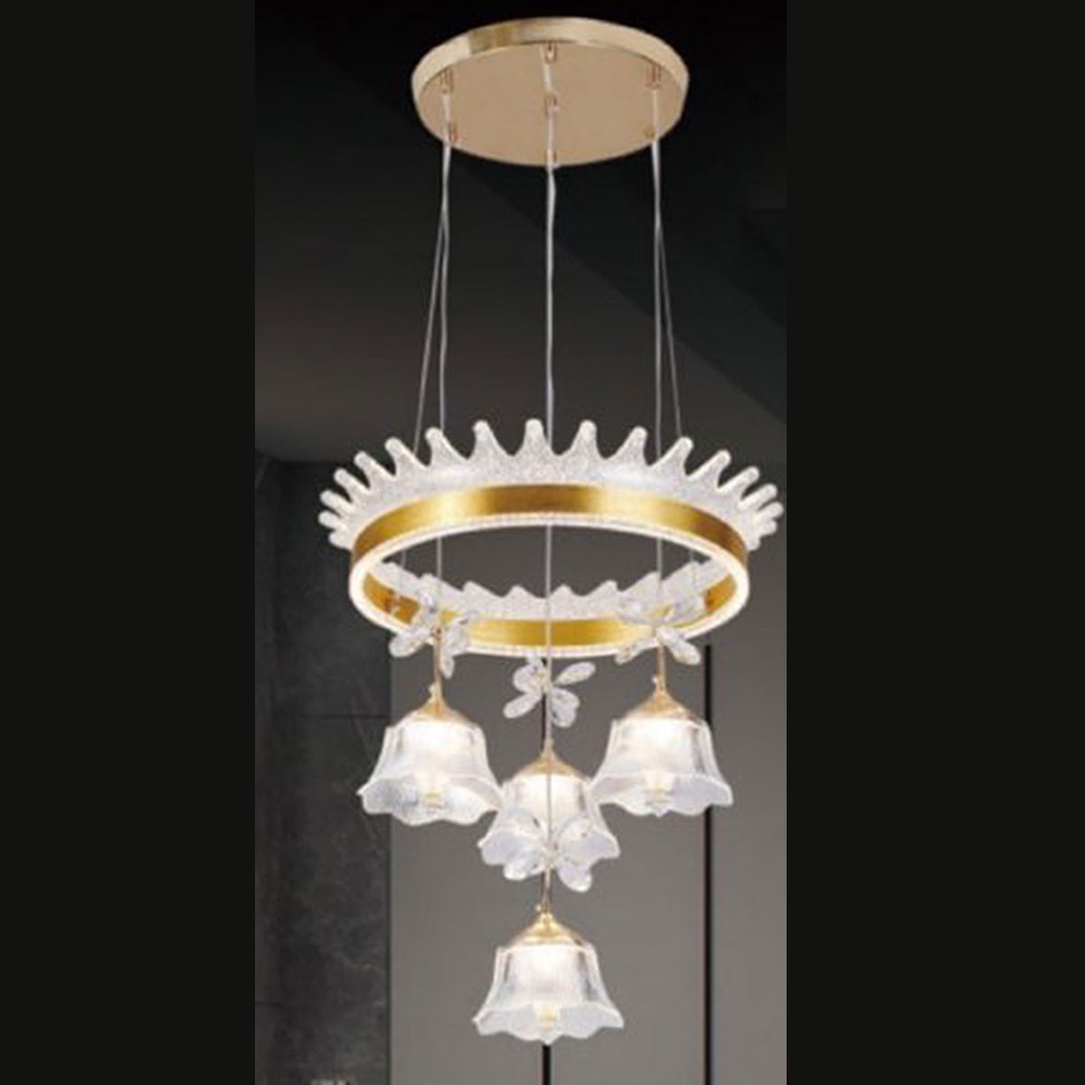 Đèn Thả Led KP9 5071-4+1 Ø400