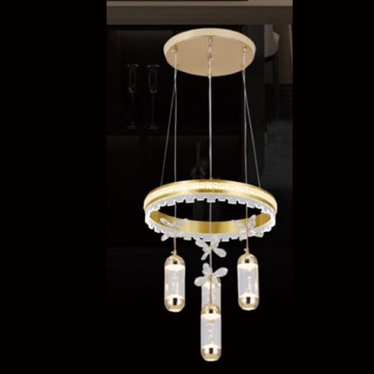 Đèn Thả Led KP9 5082-4+1 Ø400