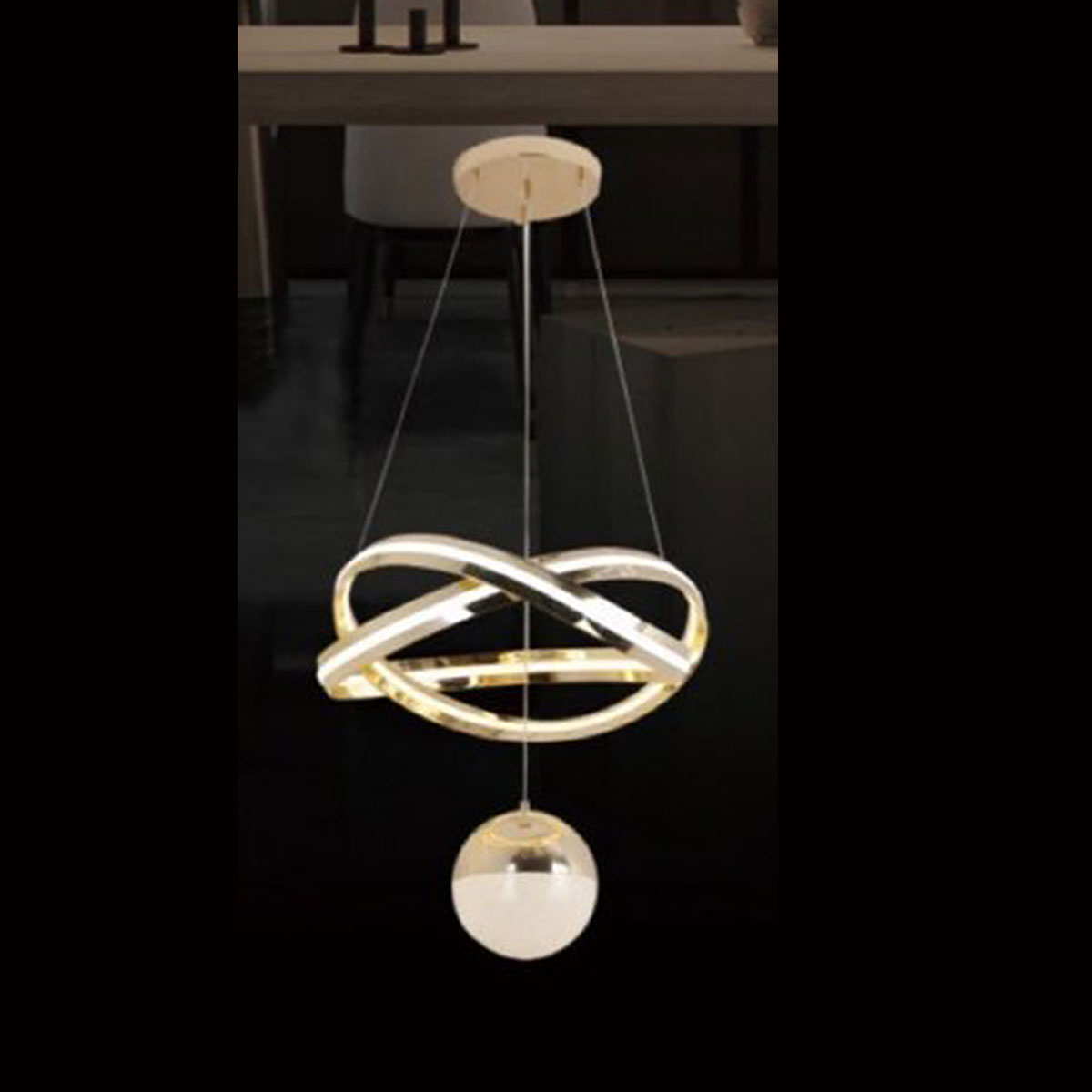 Đèn Thả Led KP9 5033-1+1 Ø500