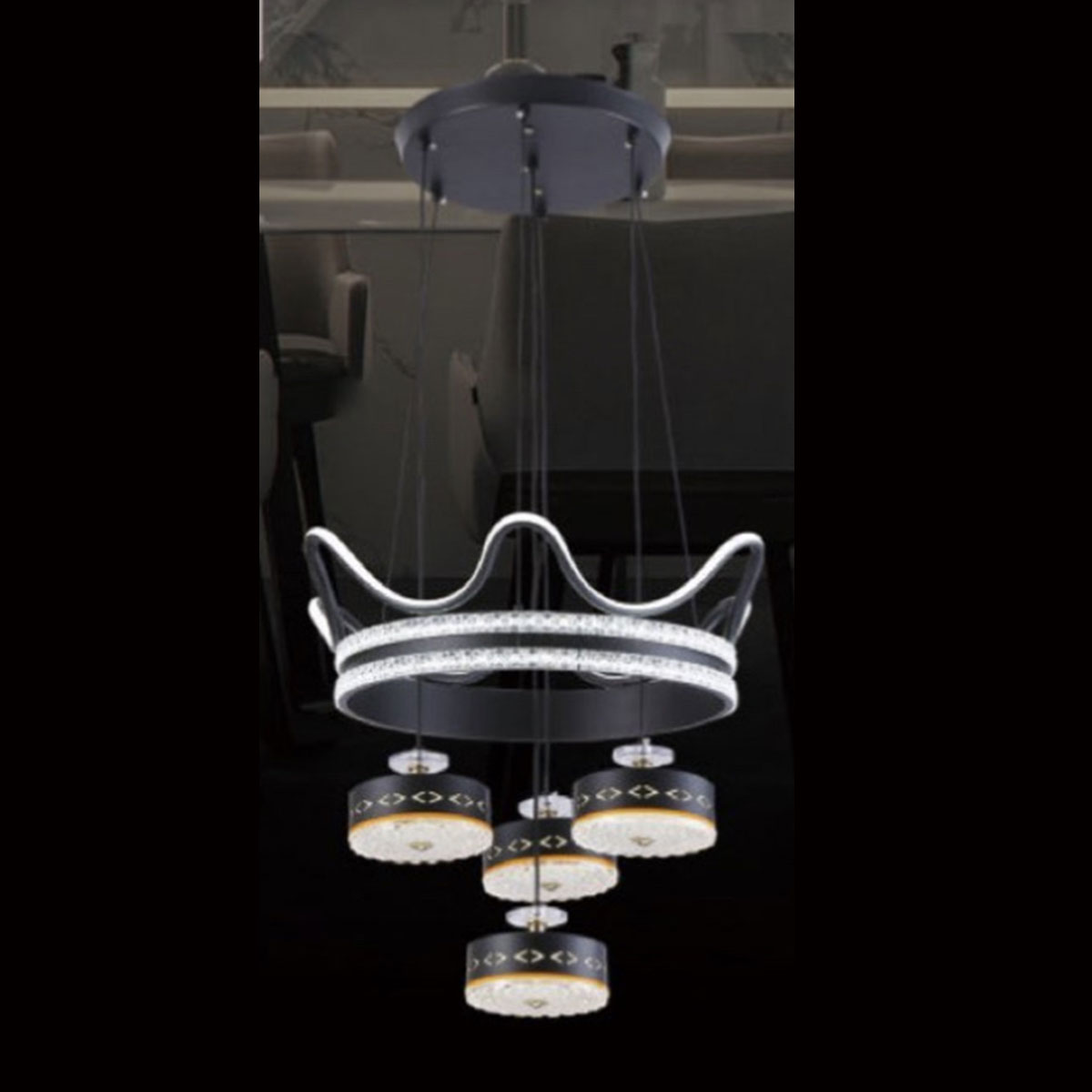 Đèn Thả Led KP9 5117-4+1 Ø400