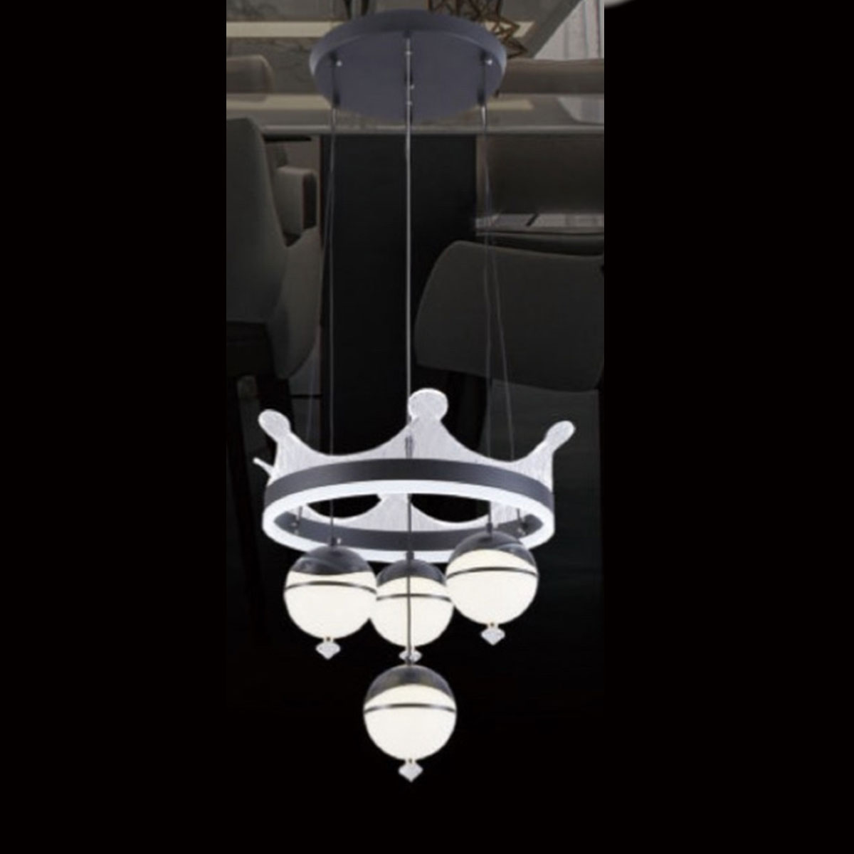 Đèn Thả Led KP9 5115-4+1 Ø400