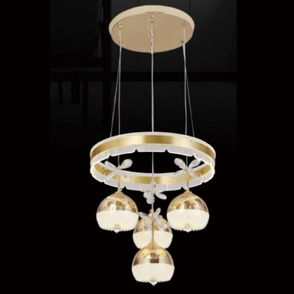 Đèn Thả Led KP9 5009-4+1 Ø400