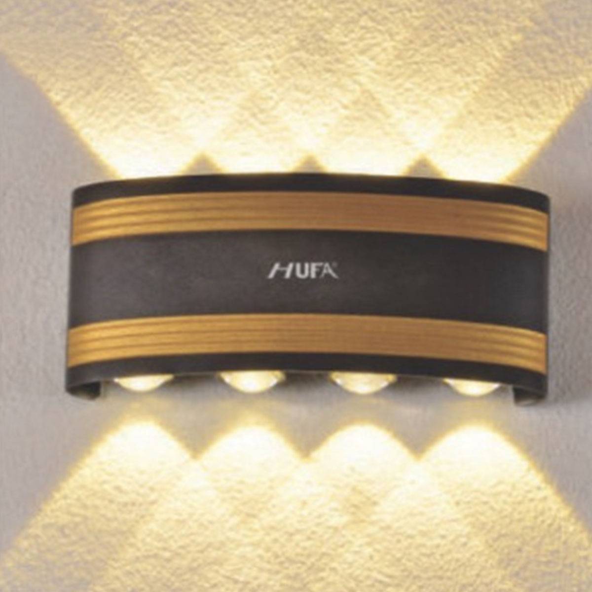 Đèn gắn tường led 8 tia hắt sáng 2 đầu AK-36 L215x50xH95