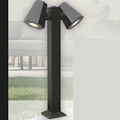 Đèn trụ sân vườn để dọc lối đi 2 đèn led xoay được cao 60cm DT132T2