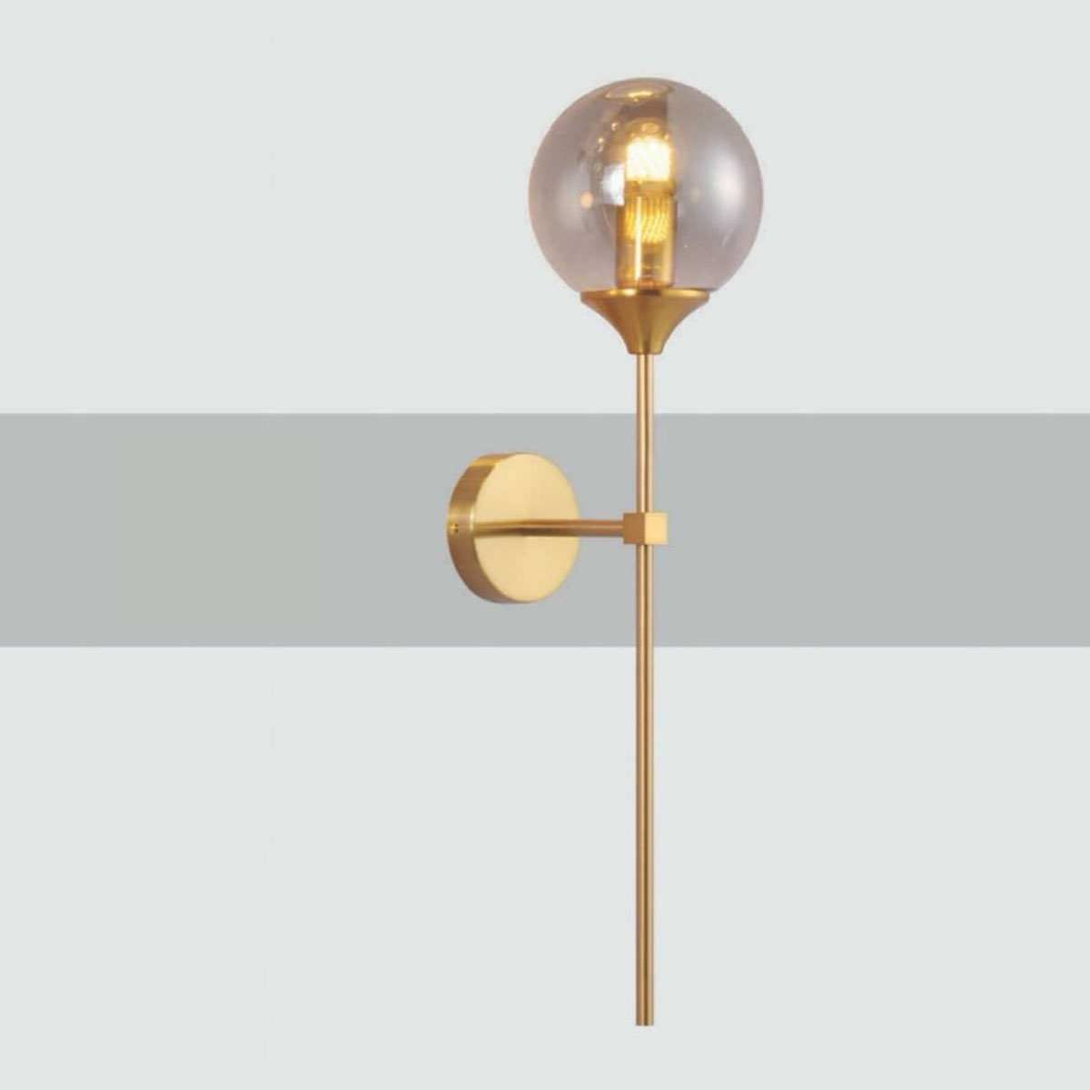 Đèn gắn tường dài 60cm cầu thủy tinh VL-4558 L230xW150xH600