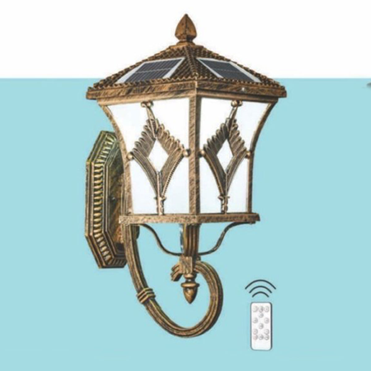 Đèn Vách Ngoại Thất năng lượng mặt trời HP6 VNL-02 L260xH440