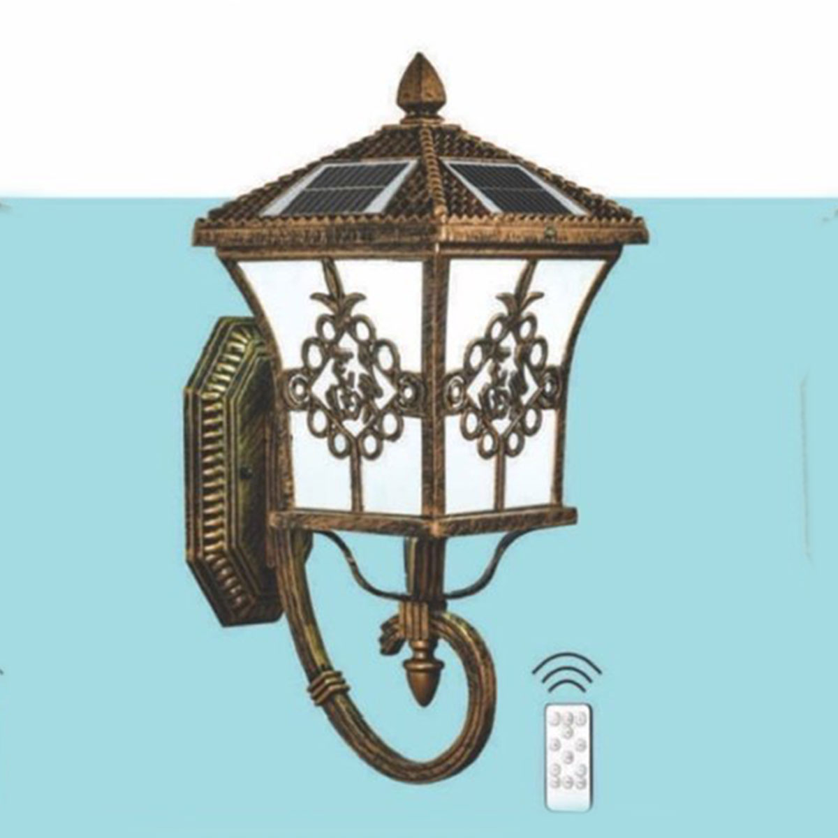 Đèn Vách Ngoại Thất năng lượng mặt trời HP6 VNL-03 L260xH440