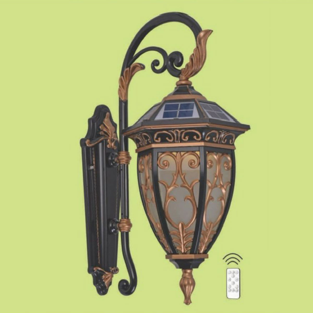 Đèn Vách Ngoại Thất năng lượng mặt trời HP6 VNL-05 L320xH530