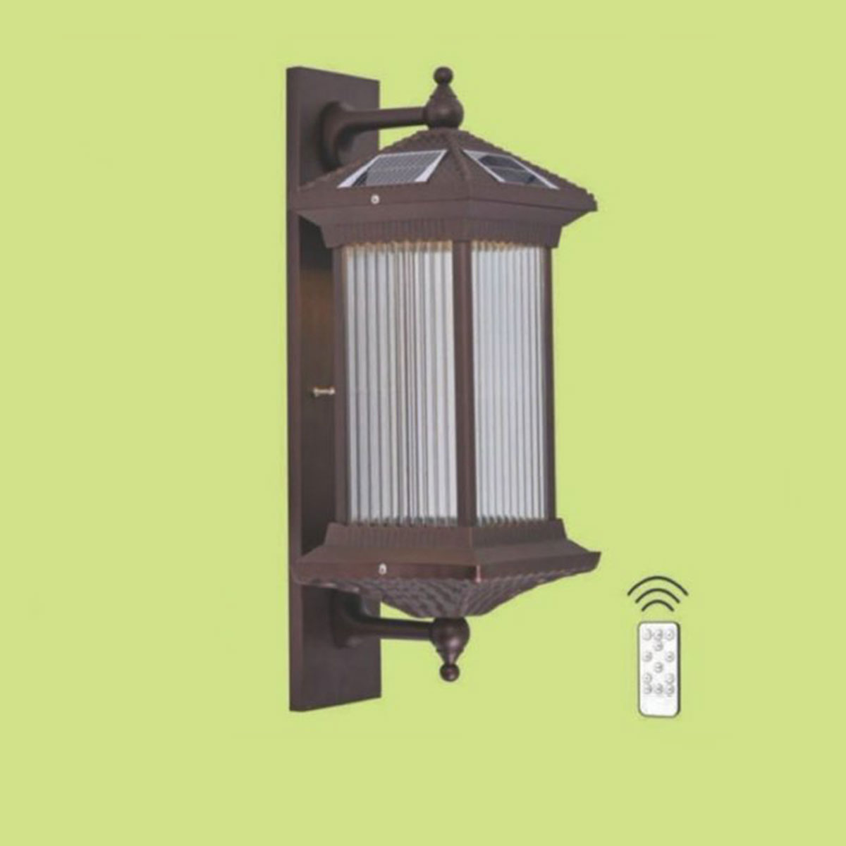 Đèn Vách Ngoại Thất năng lượng mặt trời HP6 VNL-07 L200xH570