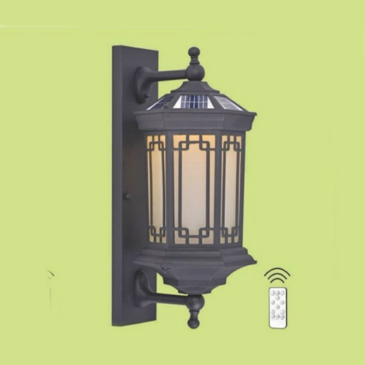 Đèn Vách Ngoại Thất năng lượng mặt trời HP6 VNL-08 L200xH570