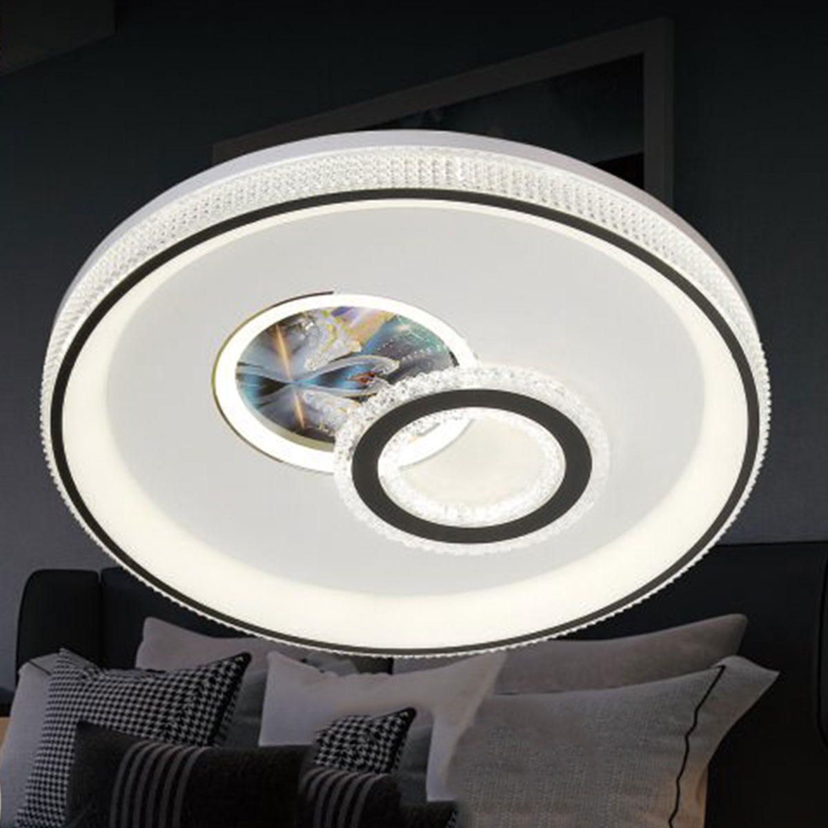 Đèn áp trần LED KP22-1 9536B Ø500