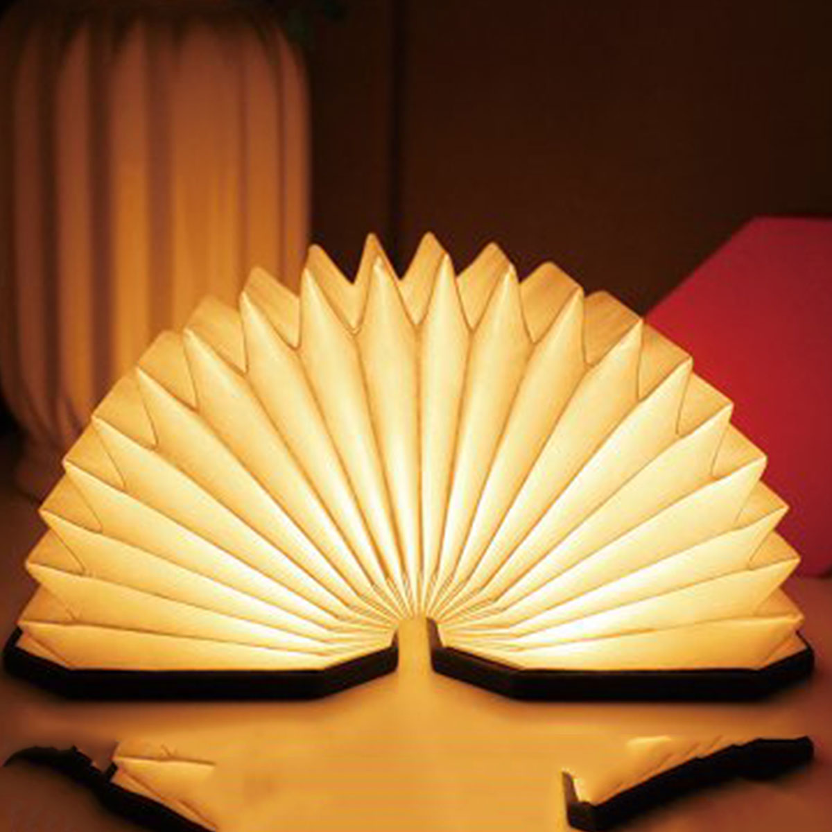 Đèn để bàn hình quạt LED 3 màu DL2 100x100