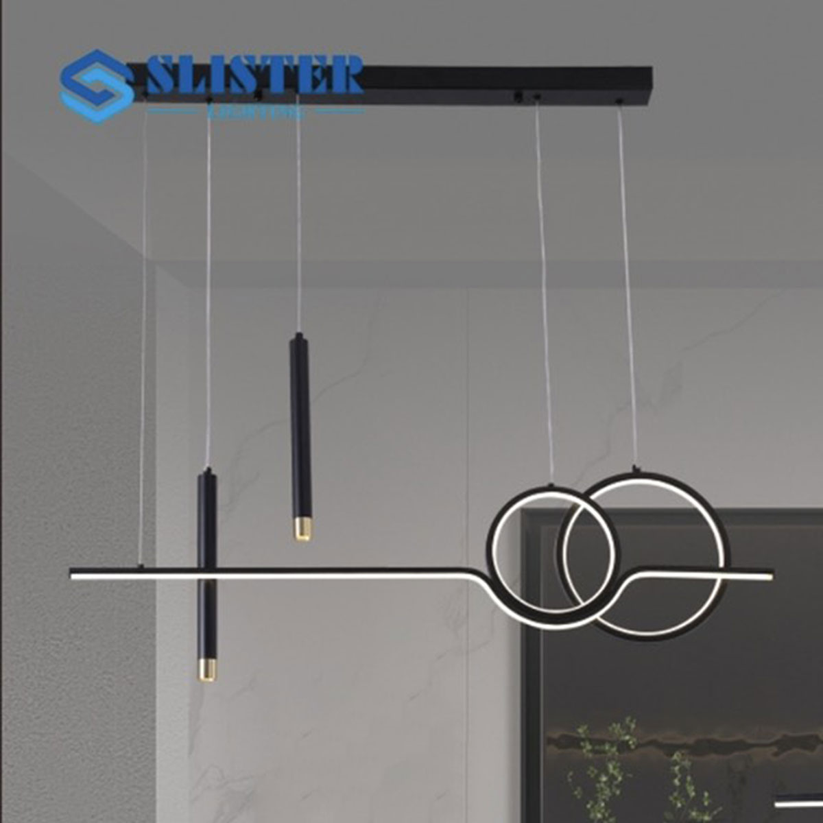 Đèn Thả Led ngang gắn bàn ăn, quầy bar, đảo bếp dài 1 mét