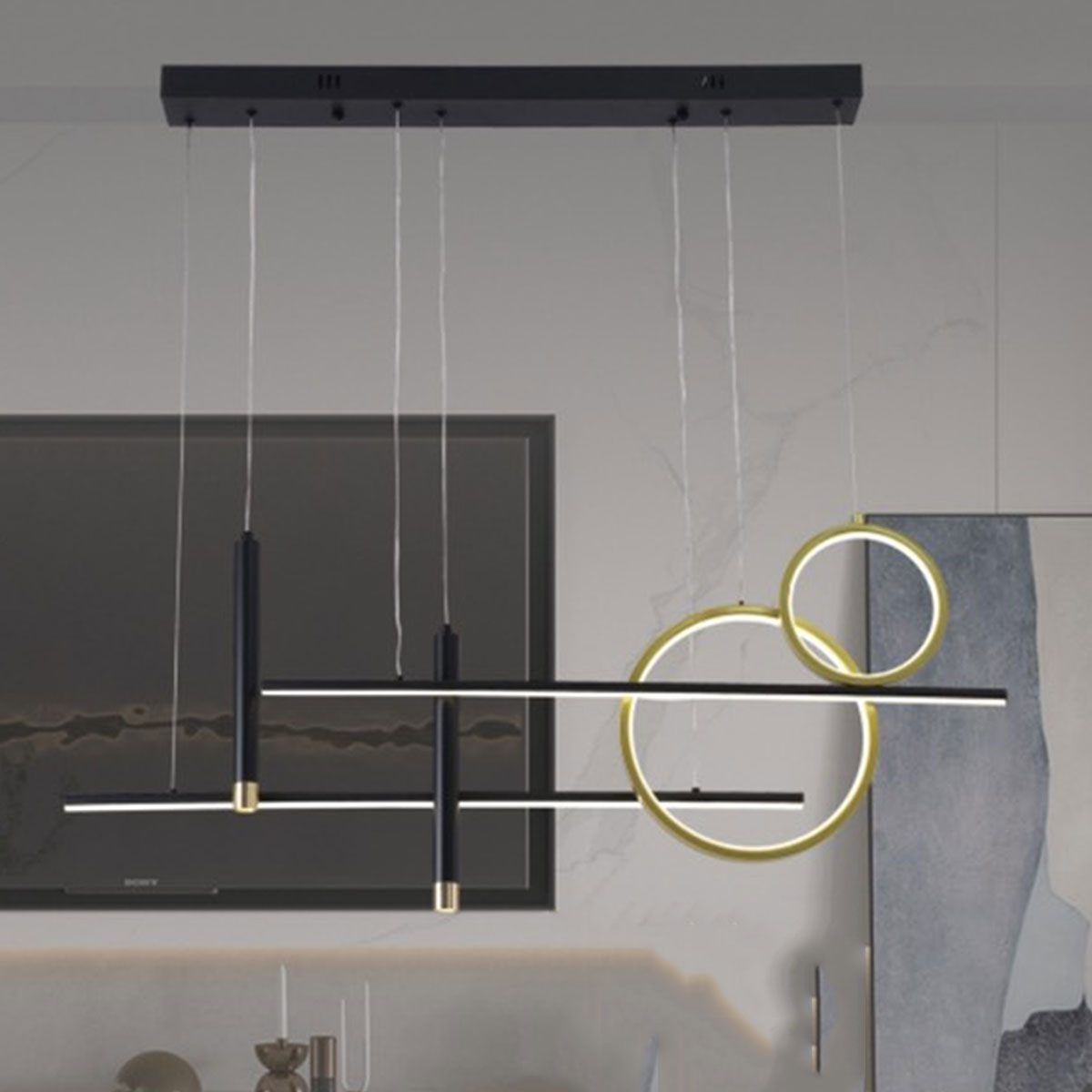 Đèn Thả led ngang 1 mét cho bàn ăn dài DY6008 L1000