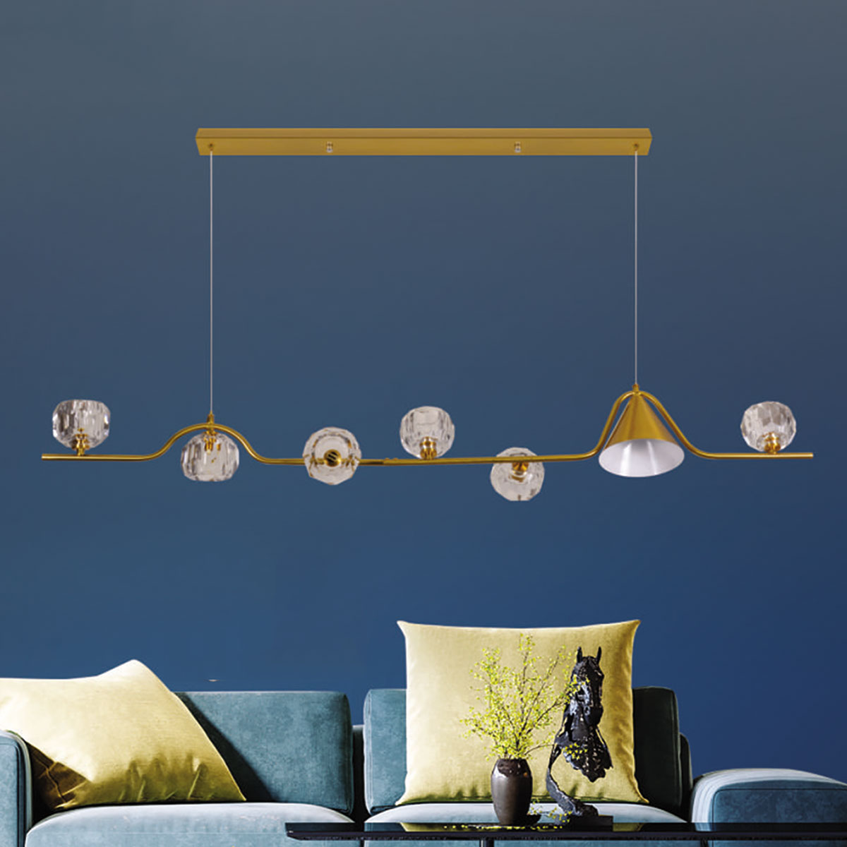 Đèn Thả Bàn Ăn HP22 TL 6551/7 L1200xH1500