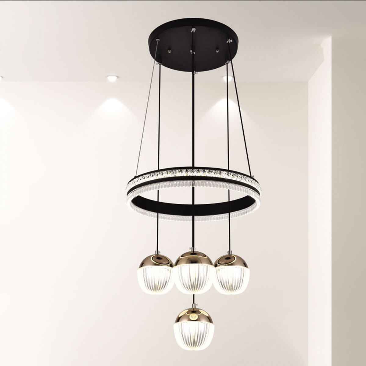 Đèn Thả LED HP22 TL 6371/4 Ø400xH1000