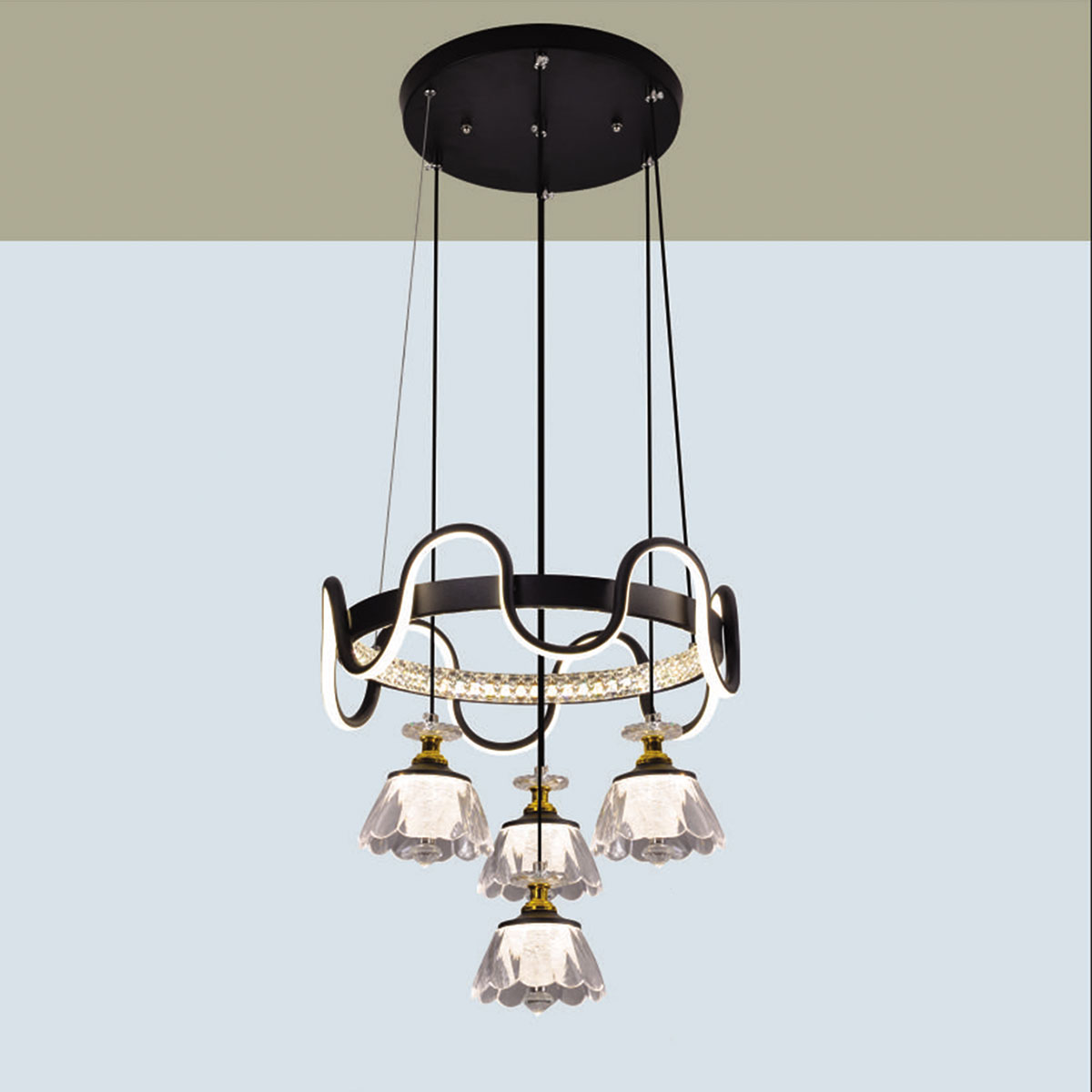 Đèn Thả LED HP22 TL 6373/4 Ø410xH1000