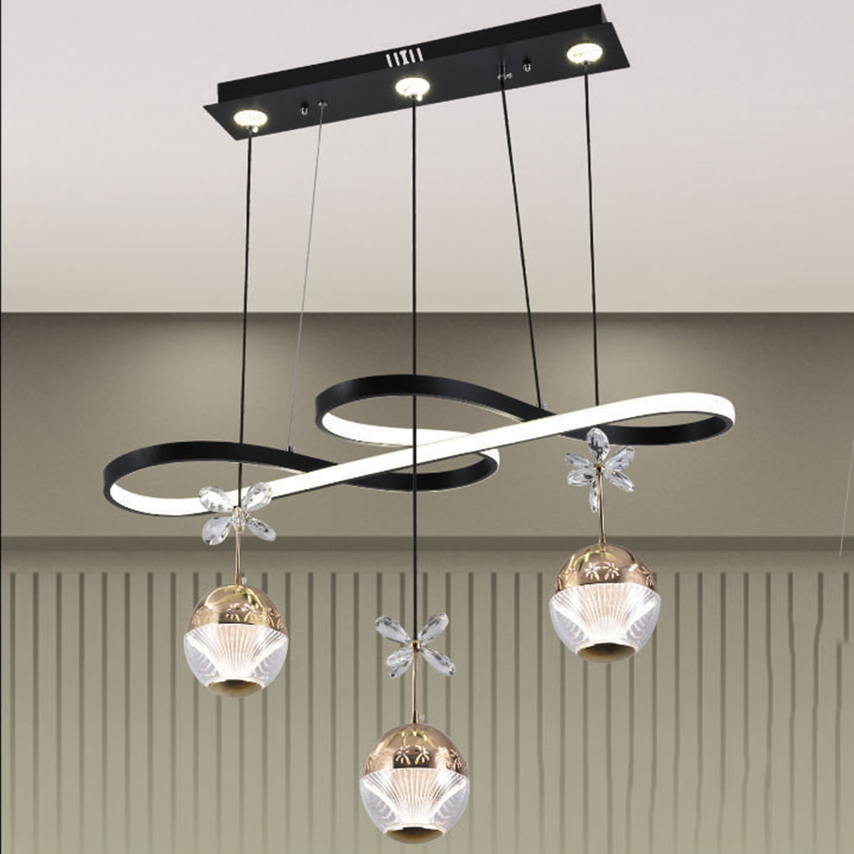 Đèn Thả LED HP22 TL 6386/3 L700xH1000