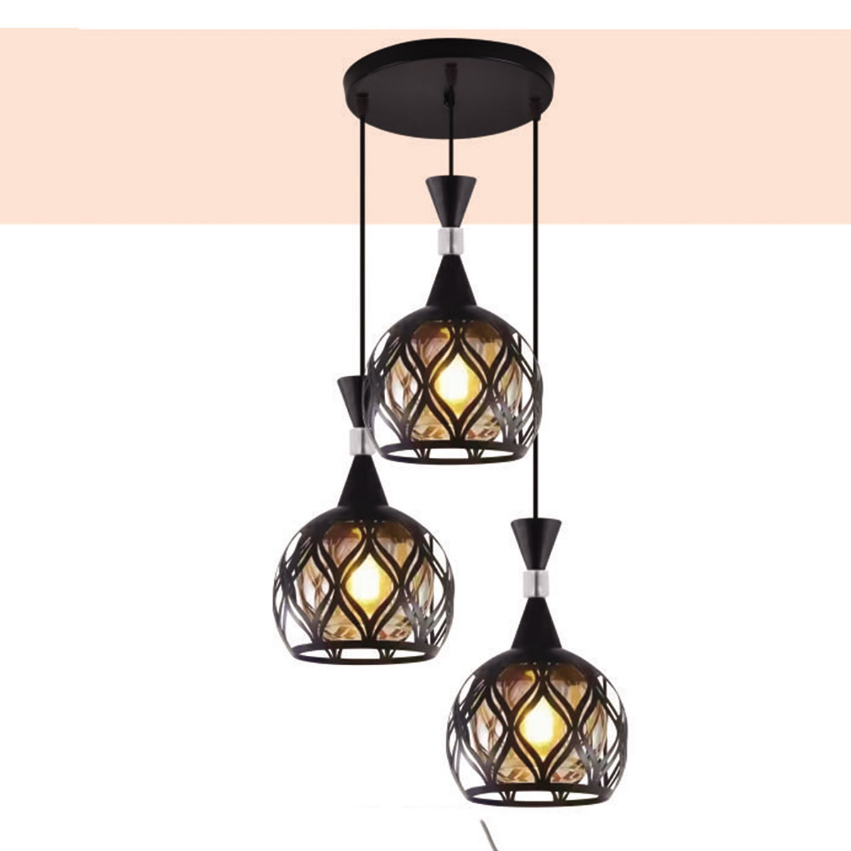 Đèn Thả Bàn Ăn HP22 TL 6589/3 Ø380xH1200