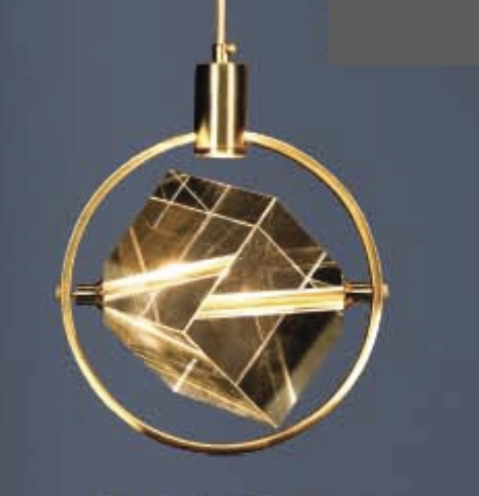 Đèn Thả viên pha lê hình khối lập phương led  PT5 THCN243 Ø200xH240