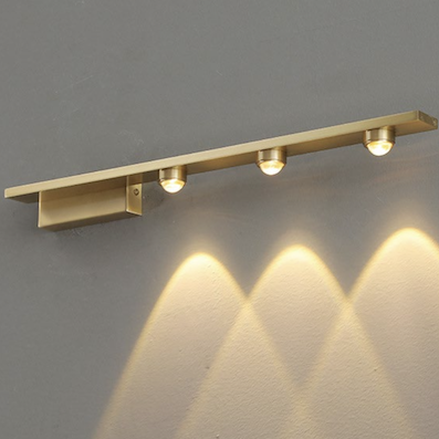 Đèn led 3 màu rọi gương rọi tranh 3 đèn hắt tia dài 50cm GT-414-25