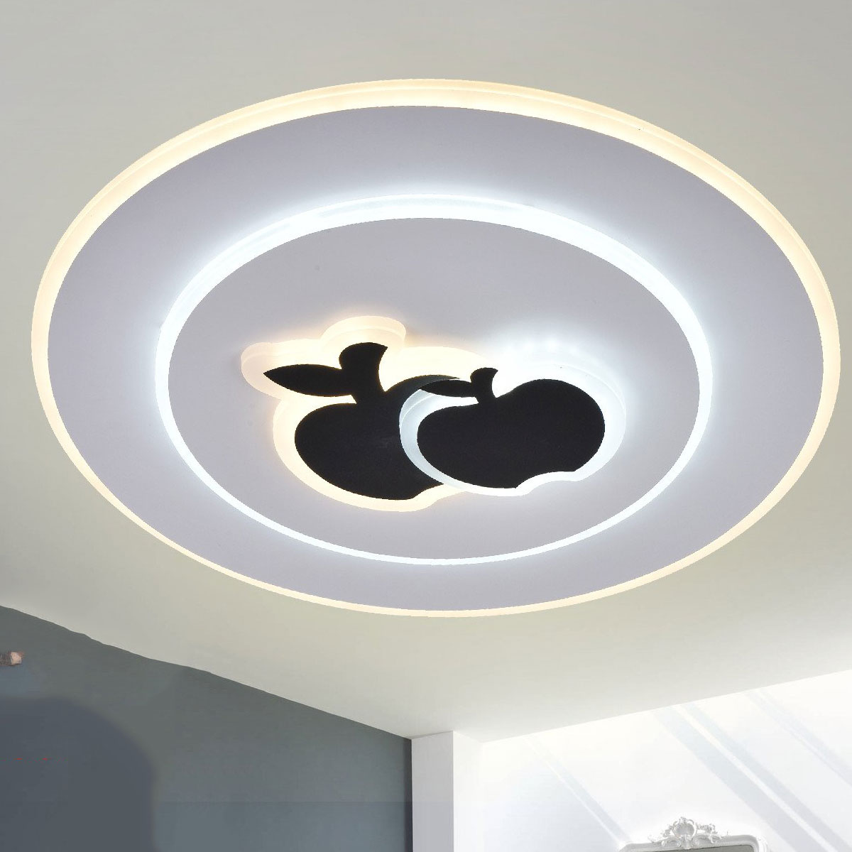 Đèn áp trần LED tròn có hình 2 trái táo SN23 ML 5610 Ø500