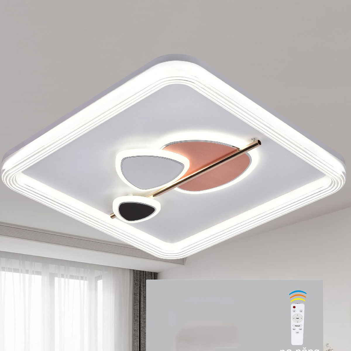 Đèn ốp trần LED vuông cạnh 50x50cm SN23 MH 5601