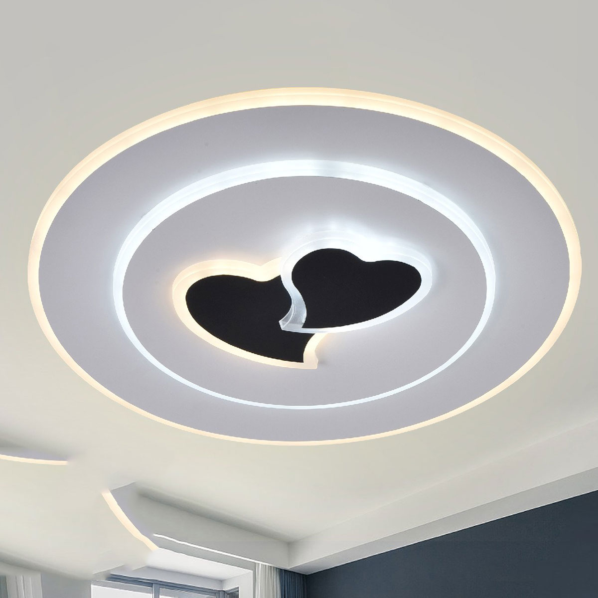 Đèn áp trần LED tròn có hình trái tim SN23 ML 5612 Ø500