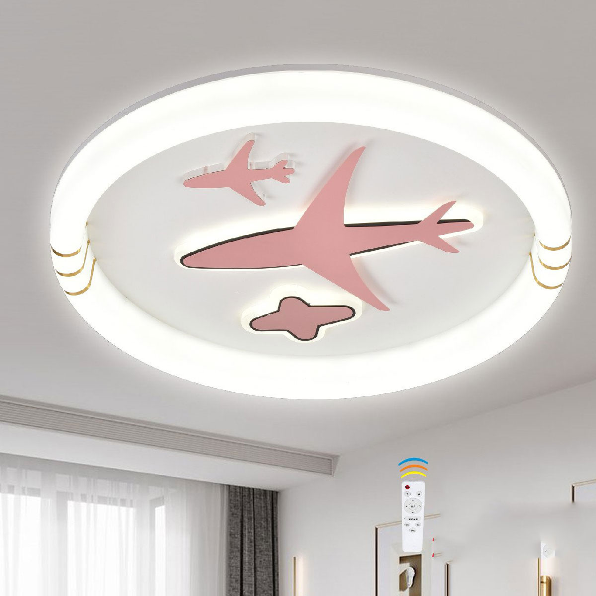 Đèn áp trần LED tròn có hình máy bay SN23 ML 5604 Ø500