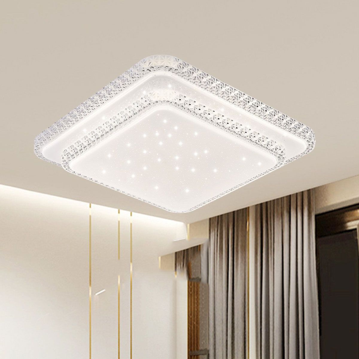 Đèn led áp trần vuông led 56w 3 màu ML 5581