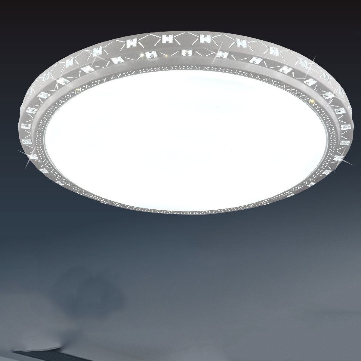 Đèn led 3 chế độ màu gắn trần tròn đường kính 80cm MH 5597