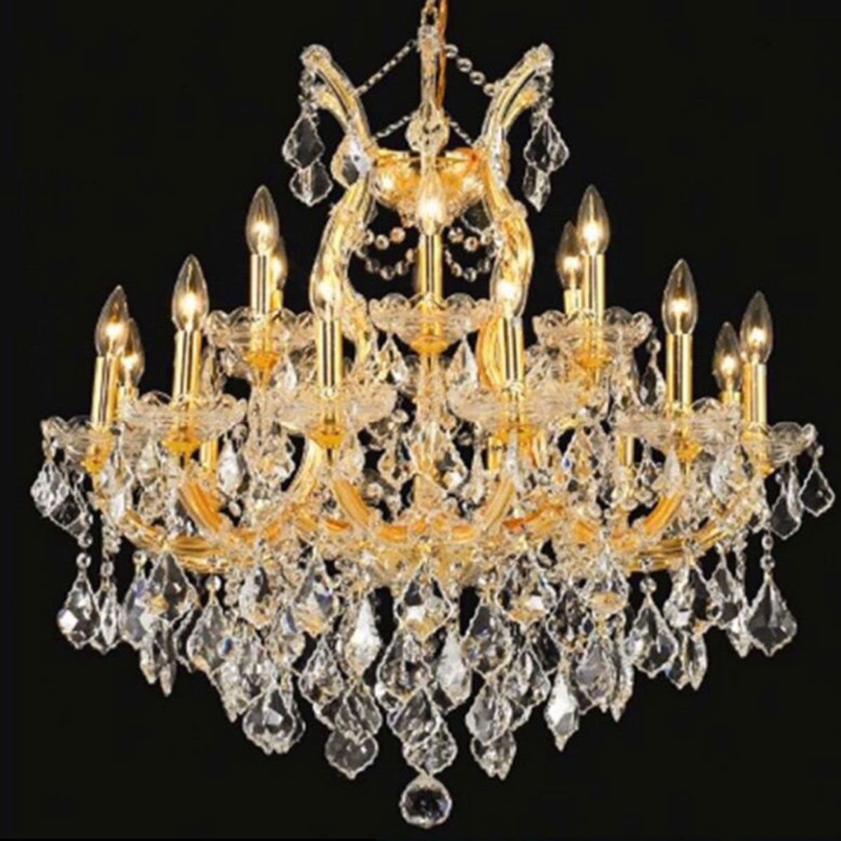 Đèn Chùm Pha Lê 24 Ngọn Nến DC81156T24 Ø950xH900