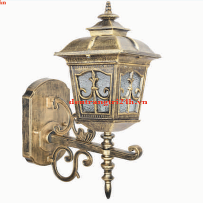 Đèn Vách Ngoại Thất cổ điển màu đồng CT-6290 Ø200xH350