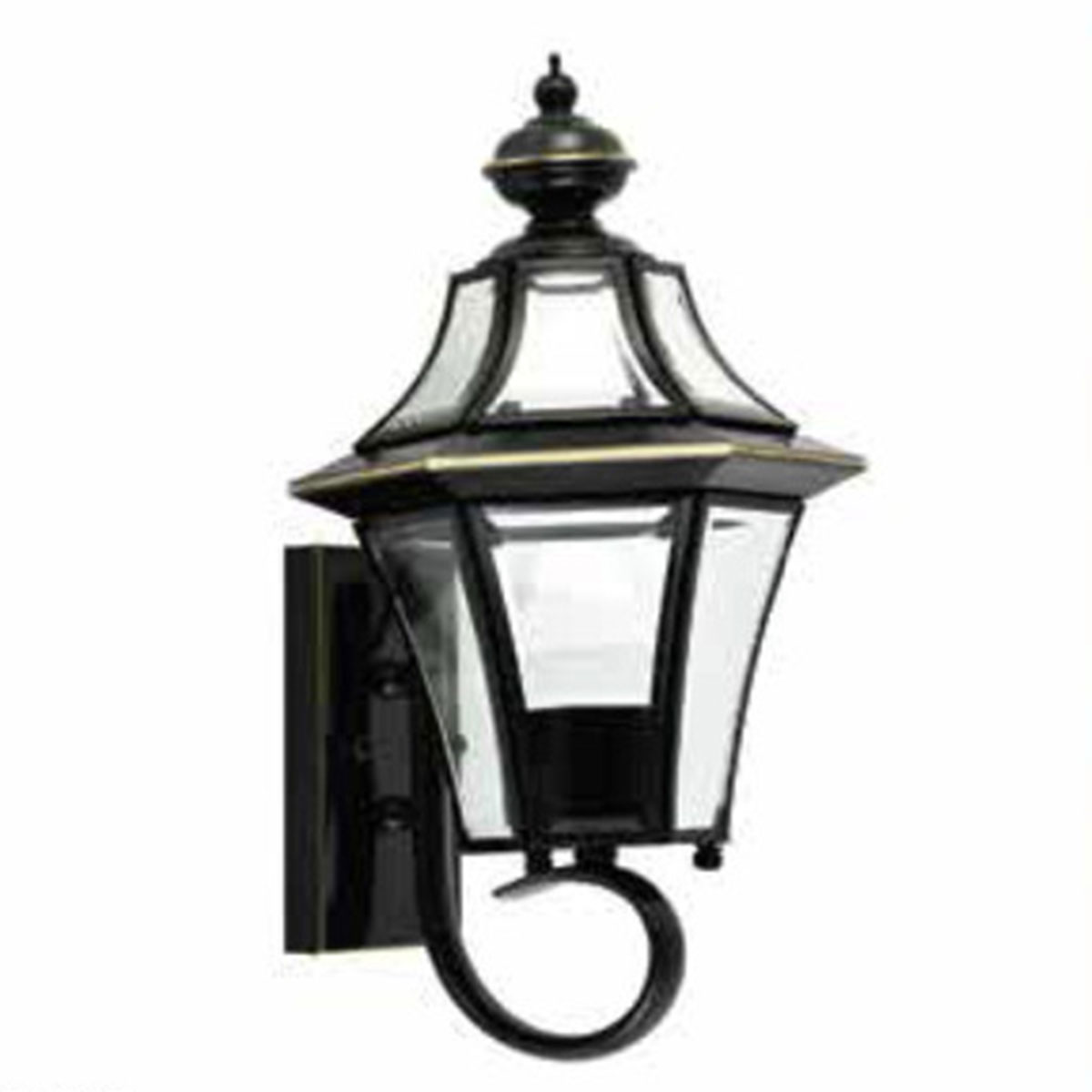 Đèn gắn tường hàng rào bằng đồng màu đen chống nước VĐ-6053/BK N200xC400