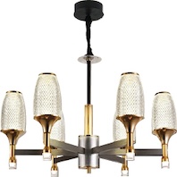 Đèn chùm hiện đại 6 bóng led 3 chế độ màu DC8033T6 Ø650