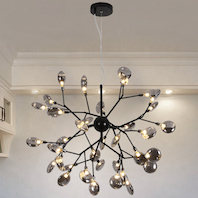 Đèn Chùm thân đen 36 bóng Ø620