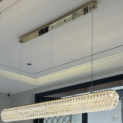Đèn Thả pha lê dài 120cm cho bàn ăn dài TPL588T1200