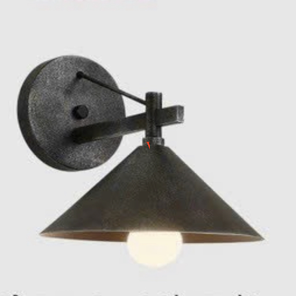 Đèn gắn tường ngoài trời chống nước có nón chụp VNT102 W300x L250xH240