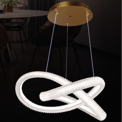 Đèn treo (đèn thả) led vặn xoắn nhiều vòng đường kính 43cm 9815