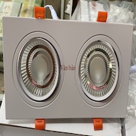 Đèn Downlight Led COB Âm Trần đôi thân trắng 2 x8W