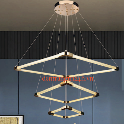 Đèn Thả 3 hình vuông led 3 màu TL-2235/3 Ø300-500-700xC1.200
