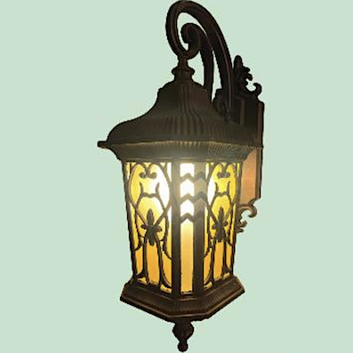 Đèn gắn tường hàng rào chống nước cổ điển VNT-6819 Ø180xC520