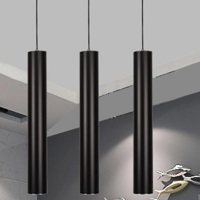 Đèn thả led ống tròn đường kính 3cm dài 41cm màu đen TL-8004/BK