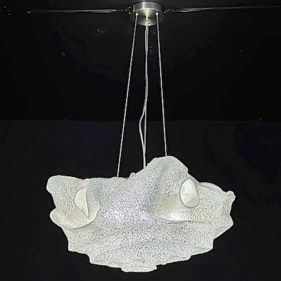 Đèn thả bông hoa vải kim tuyến nghệ thuật đường kính 60cm THD64